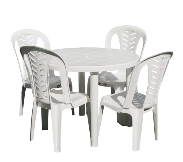 1 Mesa Circular + 4 Sillas Living