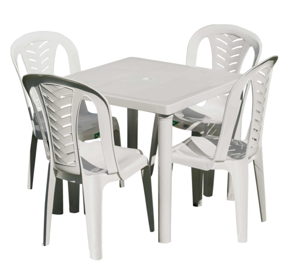 1 Mesa Cuadrada + 4 Sillas Living