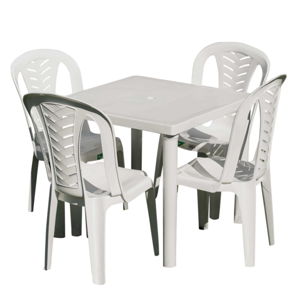 1 Mesa Cuadrada + 4 Sillas Living